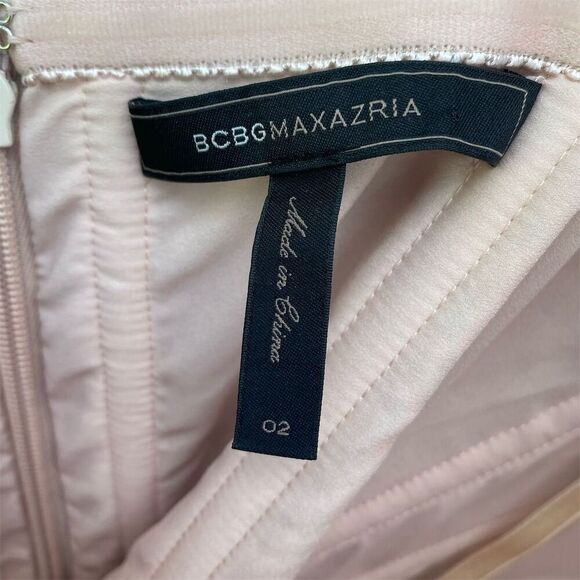 BCBGMaxAzria One Shoulder Maxi Dress Size 2 Multicolor Hi-Low Hem Stripe - Picture 9 of 12